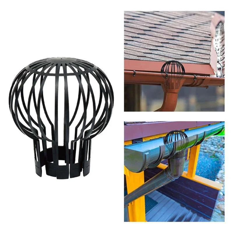 Anti-Clogging Roof Downspout Round Plastic Mesh Cover Filter Cap Floor Drain Plastic Drainage Cover