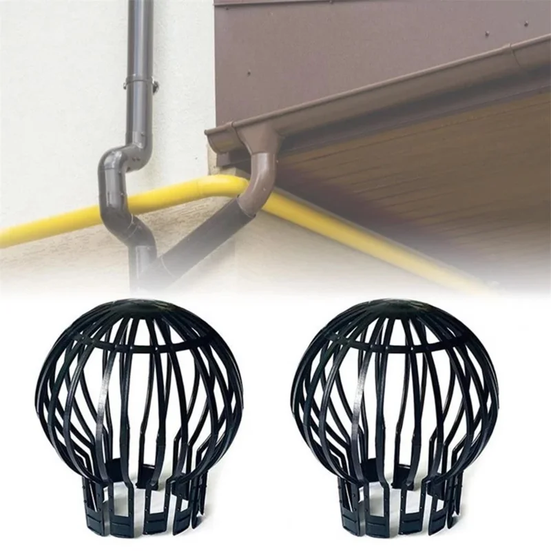 Anti-Clogging Roof Downspout Round Plastic Mesh Cover Filter Cap Floor Drain Plastic Drainage Cover