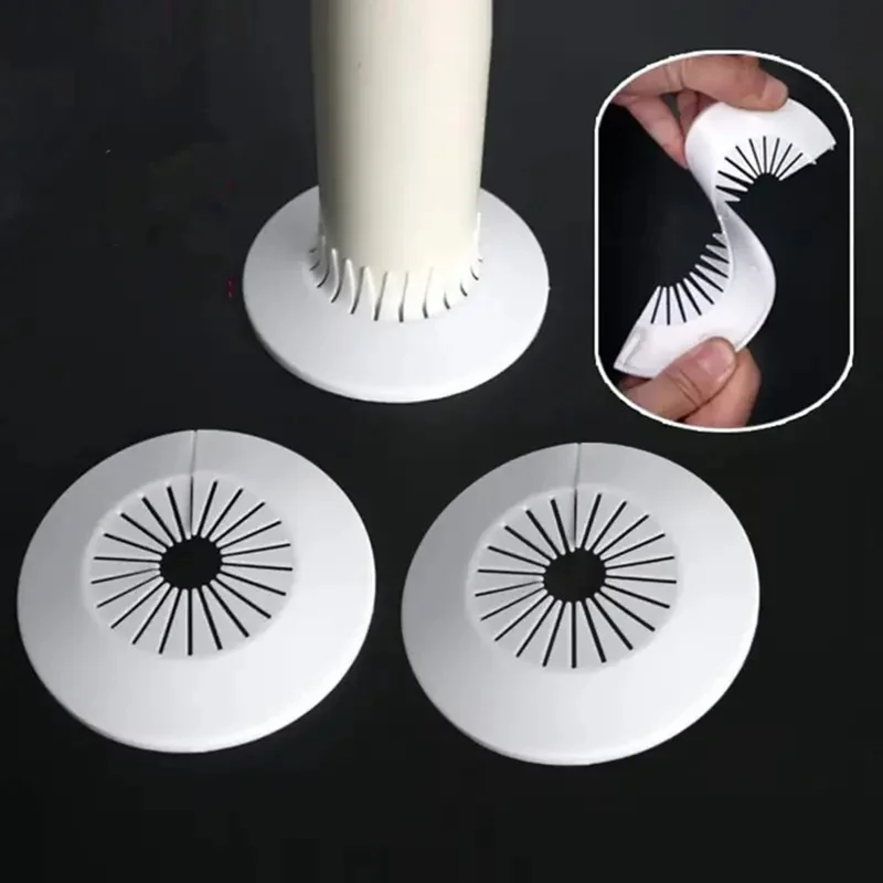 4Pcs Heating Pipe Wall Hole Decoration Cover Drainage Faucet Water Pipe PVC Decoration Rings