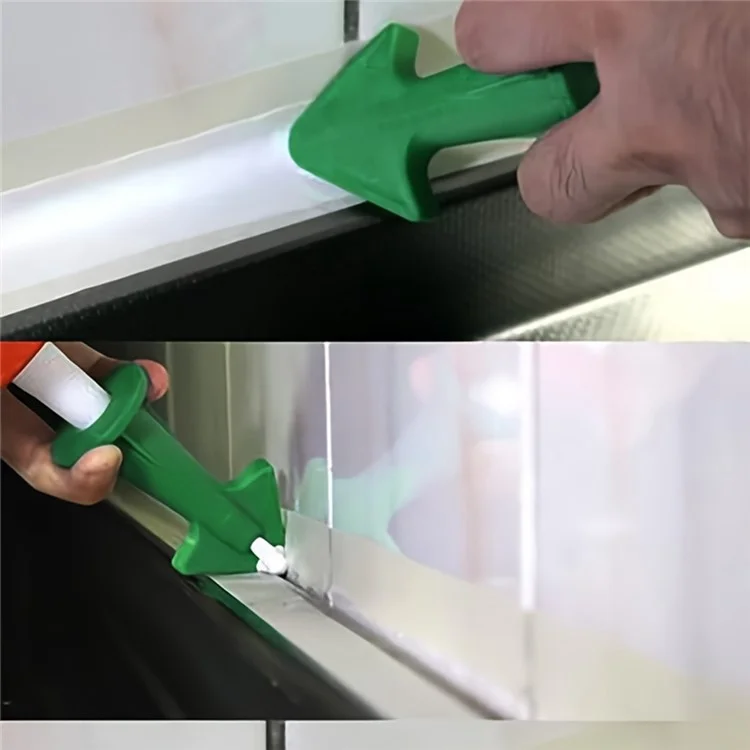 3 Peças de Ferramentas de Acabamento de Calafetagem de Rachaduras - Verde