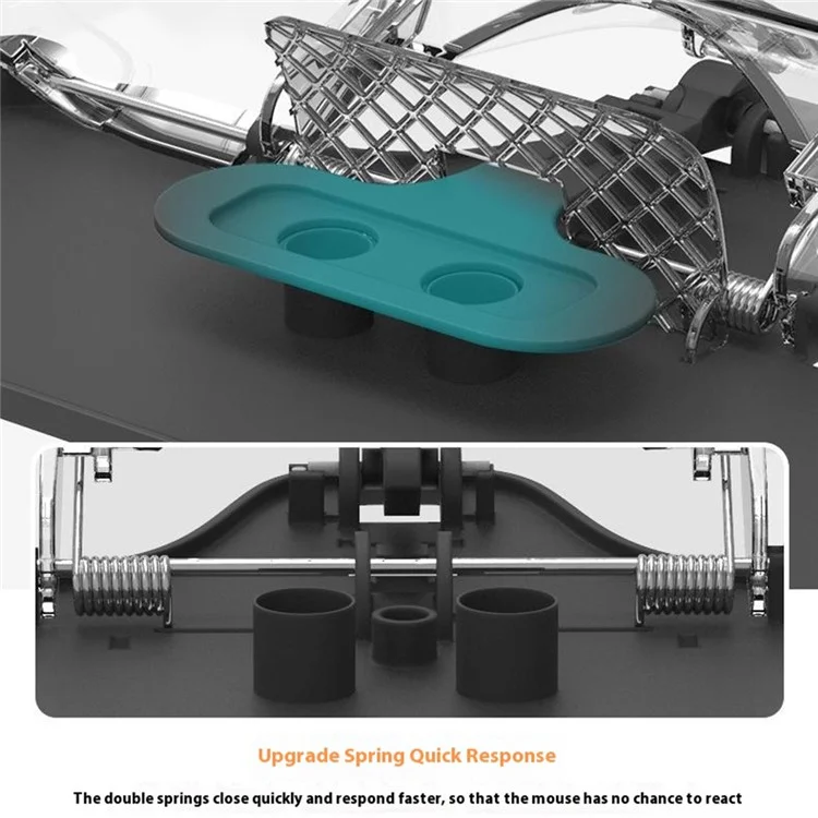Side Buckle Mouse Trap Sensitive ABS Plastic Mice Catcher with Transparent Lid