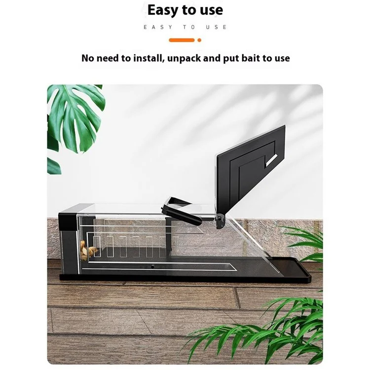 Sensitive Trigger Mouse Trap Large Opening ABS+PC Rat Catcher Cage