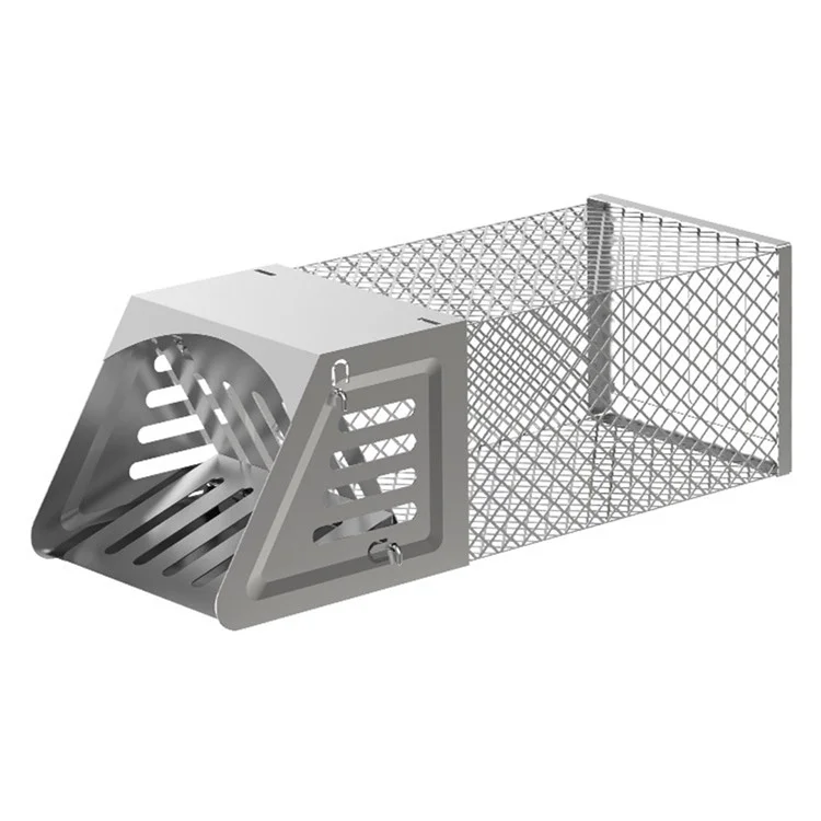 Automatic Continuous Mouse Trap Galvanized Steel Single Door Mice Cage