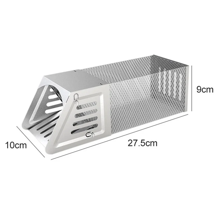 Automatic Continuous Mouse Trap Galvanized Steel Single Door Mice Cage