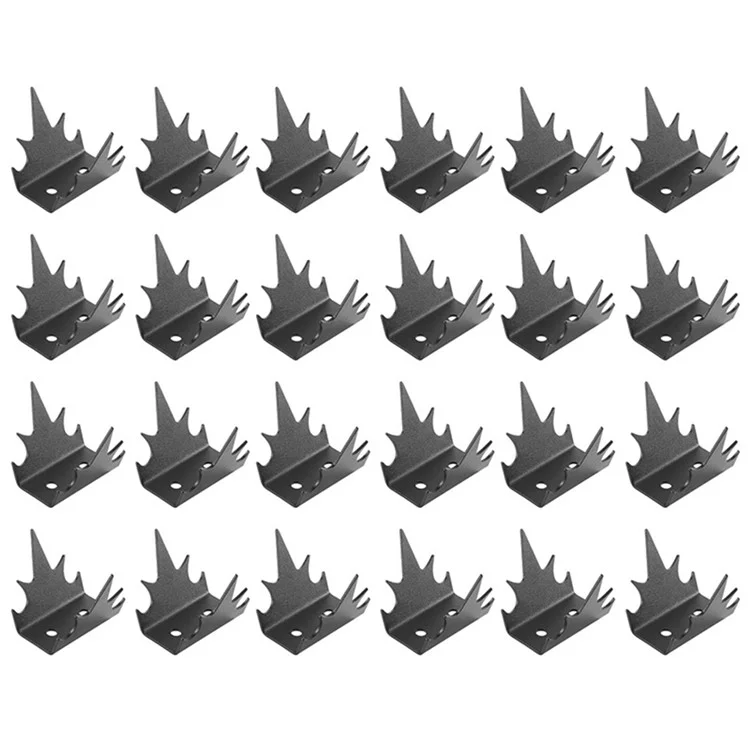 24Pcs Intruder Deterrent Fence Wall Spikes Security Fence Spikes Anti Climb Hardware