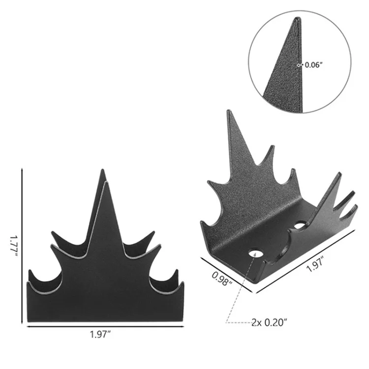 24Pcs Intruder Deterrent Fence Wall Spikes Security Fence Spikes Anti Climb Hardware