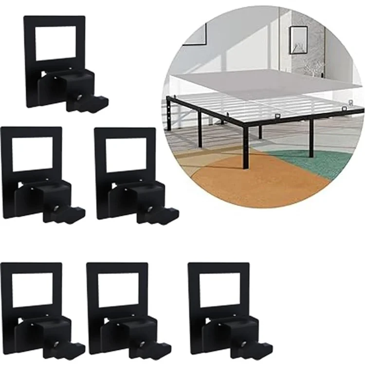 6 Set Style 3 Soporte de colchón antideslizante para estructura de cama de metal, tope de colchón ajustable