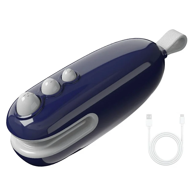 Mini Vacuum Sealer USB Rechargeable Handheld Easy Seal Bag Sealer for Food Storage - Blue