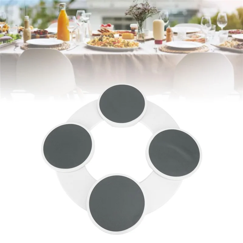 Dining Table Rotating Tray Portable Home 360 Degree Manual Rotating Meal Tray