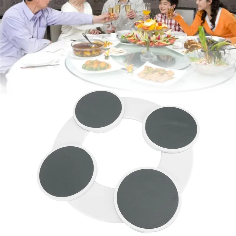 Dining Table Rotating Tray Portable Home 360 Degree Manual Rotating Meal Tray