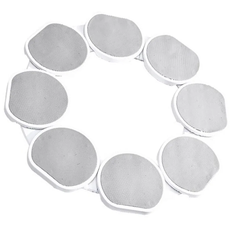 8 Trays Portable ABS Turntable Kitchen Dining Table 360 Degree Manual Meal Rotating Tray