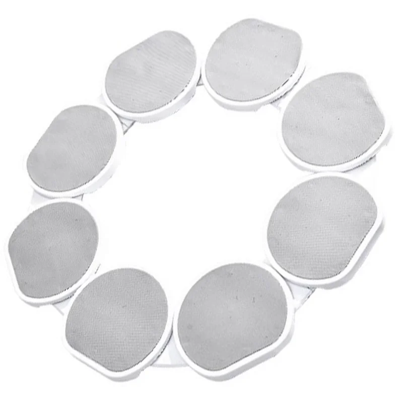 8 Trays Portable ABS Turntable Kitchen Dining Table 360 Degree Manual Meal Rotating Tray