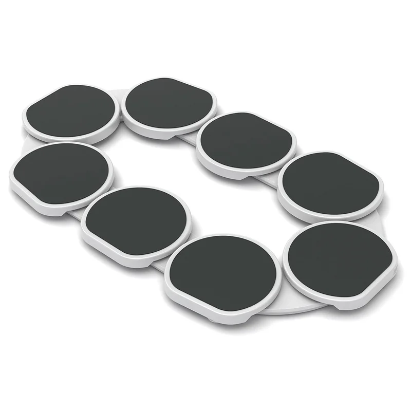 8 Trays ABS Turntable Kitchen Dining Table 360 Degree Manual Meal Rotating Tray
