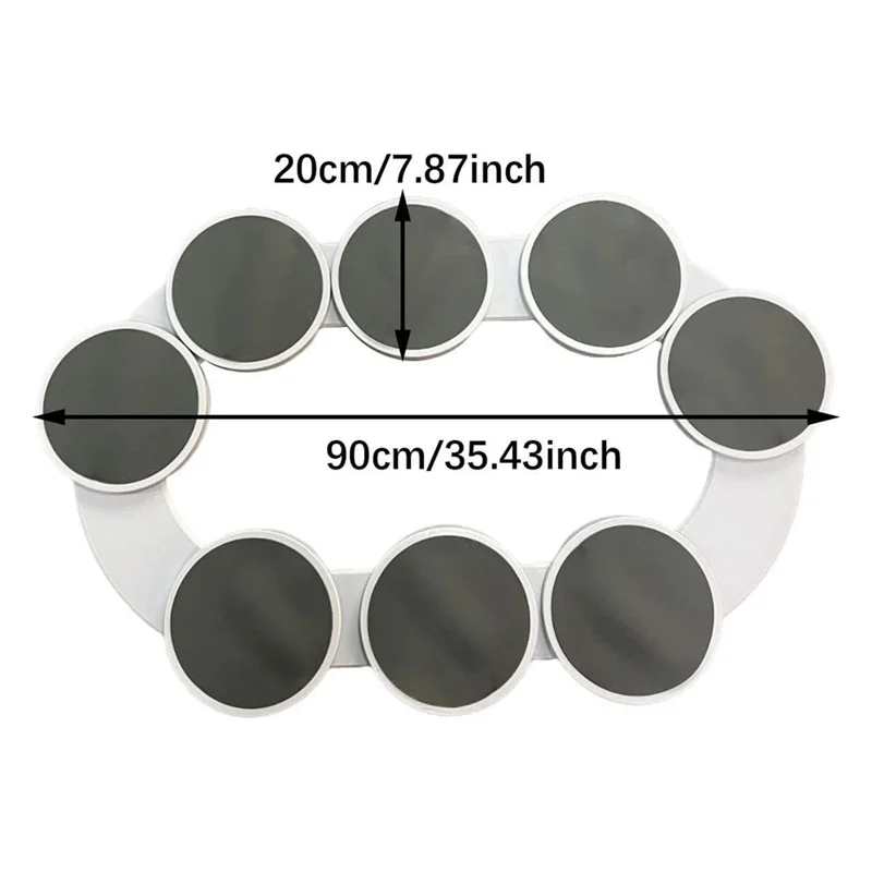 8 Trays ABS Turntable Kitchen Dining Table 360 Degree Manual Meal Rotating Tray