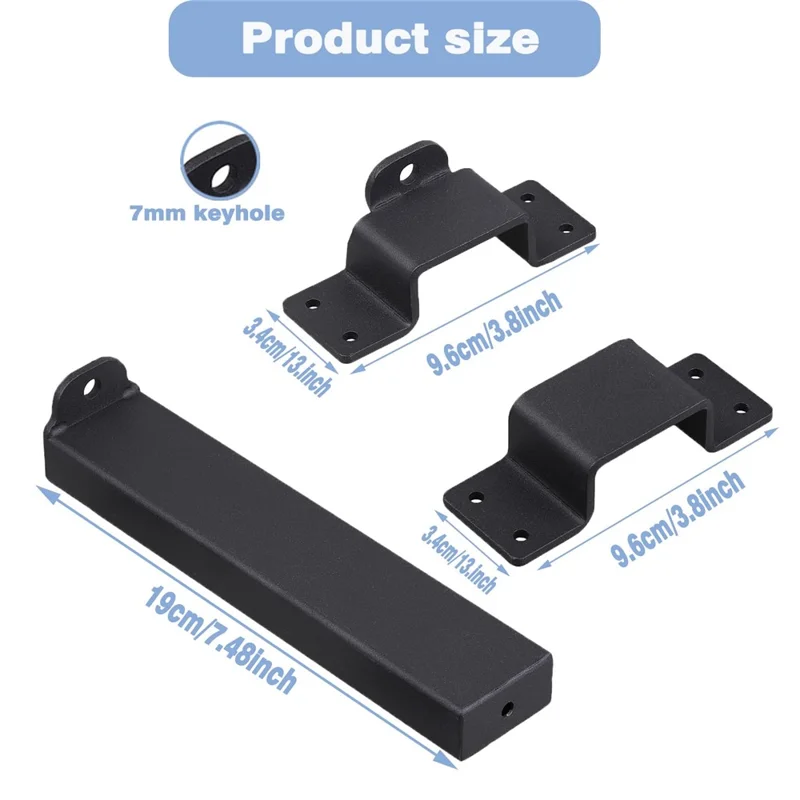 Heavy Duty Sliding Door Lock Forged Steel Security Door Latch for Wooden Fence Yard Barn