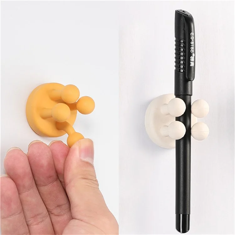 Silicone Wall Hook for Bathroom Kitchen Drill Free Toothbrush Razor Holder Adhesive Hanger - Mint Green