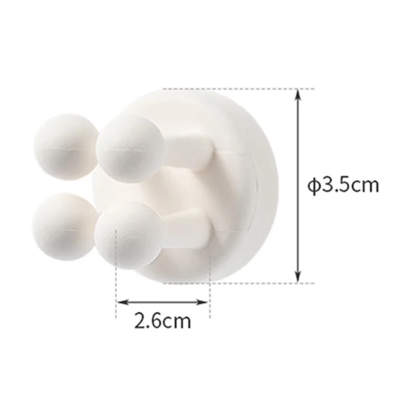 Silicone Wall Hook for Bathroom Kitchen Drill Free Toothbrush Razor Holder Adhesive Hanger - Mist Blue