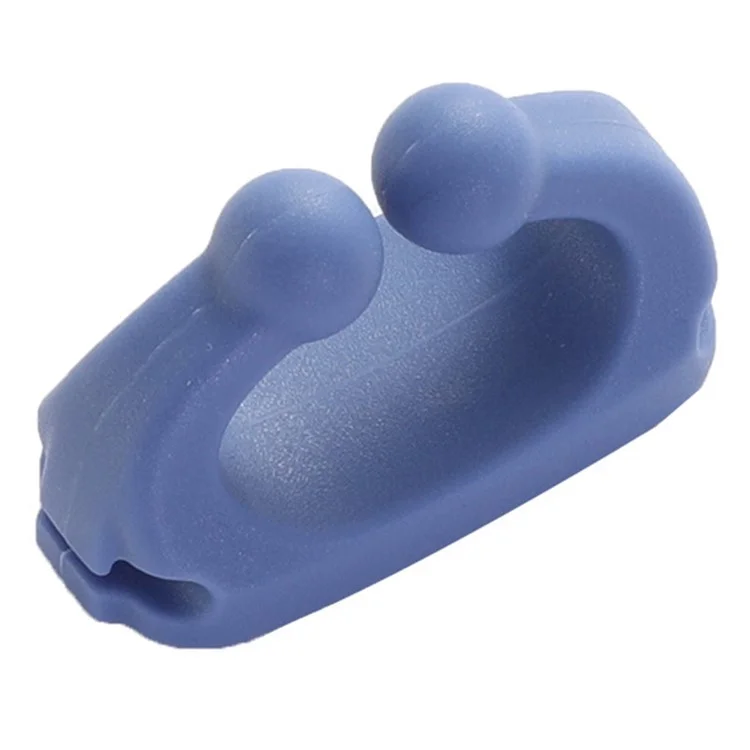 Waterproof Silicone Hanger Adhesive Wall Hook for Bathroom Toothbrush Holder Rack - Blue