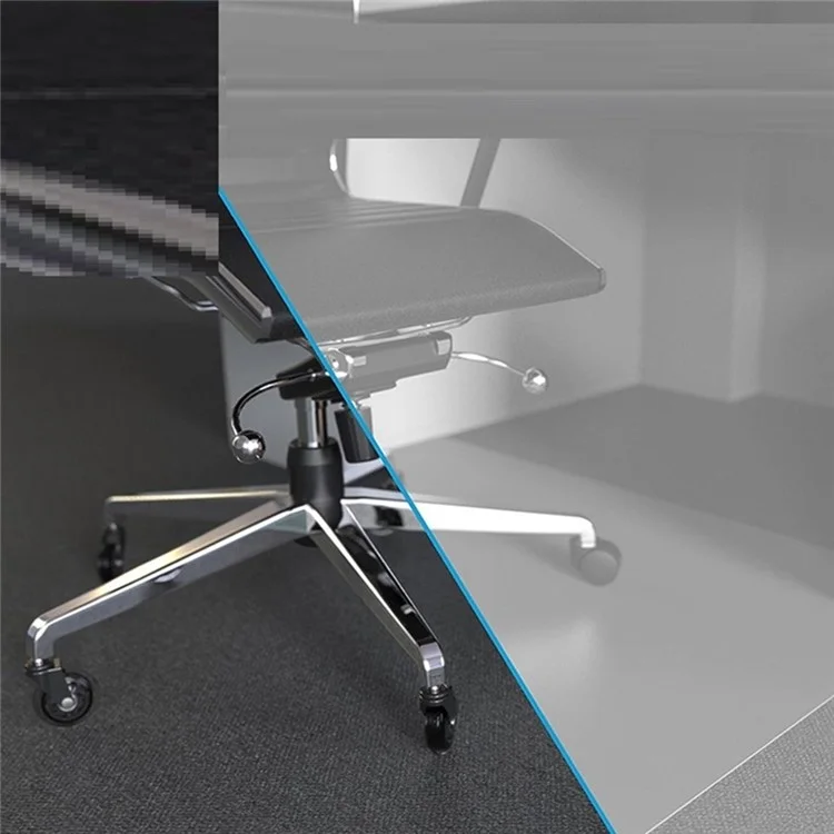 Roulettes de chaise de bureau de 2,5 pouces en polyuréthane transparent, silencieuses et sûres, de rechange pour tous les sols.