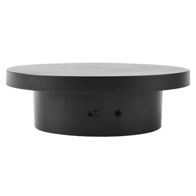 14cm USB Powered Electric Rotating Display Stand Jewelry Photography Turntable - Black