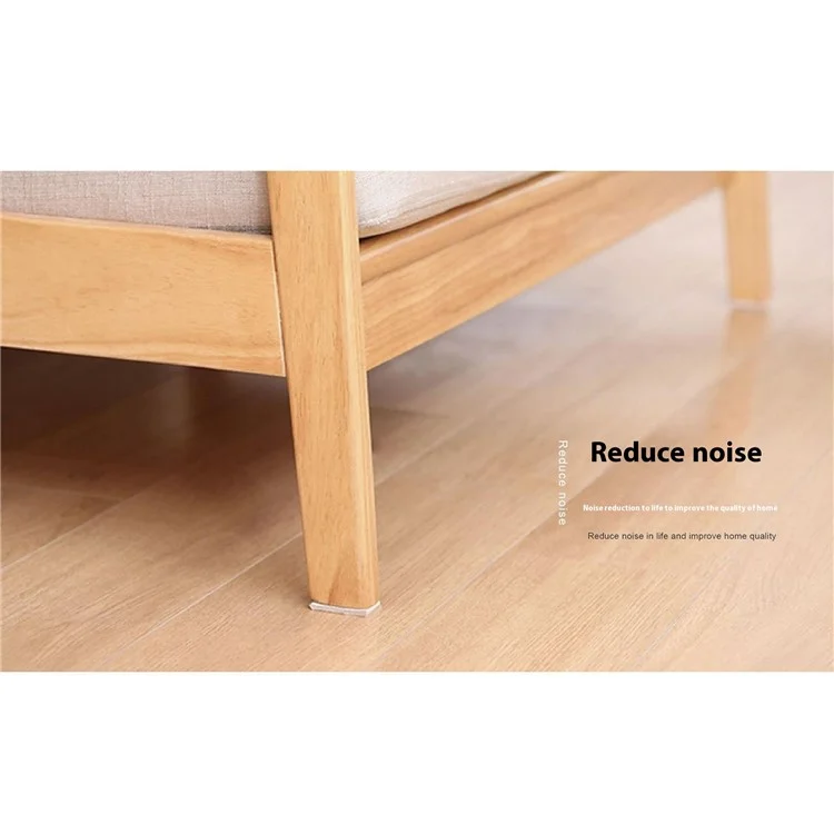 M100 100Pcs / Set Self-Adhesive Felt PVC Chair Table Foot Pad Furniture Silent Non-Slip Floor Protection Mats - Beige