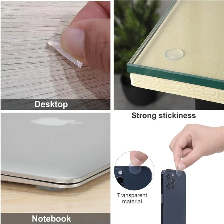 258Pcs / Set Self-Adhesive Felt PVC Chair Table Foot Pad Furniture Silent Floor Protection Mats - Apricot