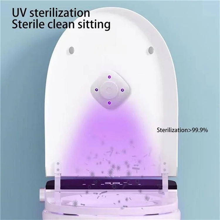 Mini UV Light Toilet Sanitizer Home Hotel Toilet Germicidal UV Lamp - White