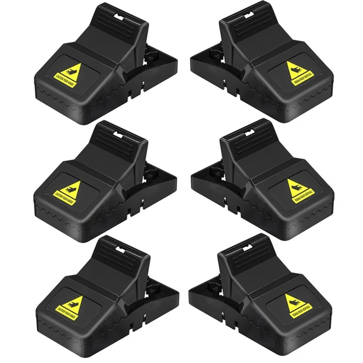 6Pcs Highly Sensitive Mouse Snap Trap Plastic Reusable Home Rodent Catcher