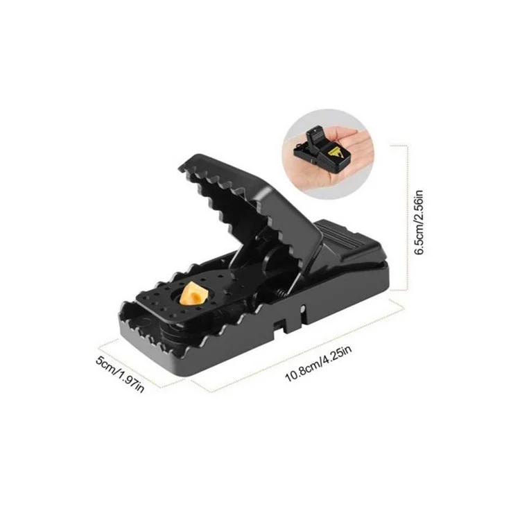 6Pcs Highly Sensitive Mouse Snap Trap Plastic Reusable Home Rodent Catcher