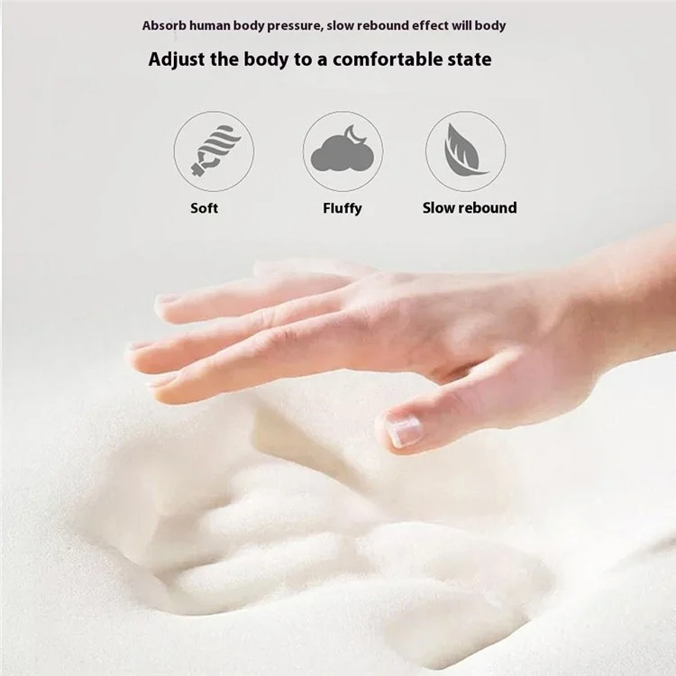 Oreiller de beauté anti-âge en mousse à mémoire de forme douce - Blanc