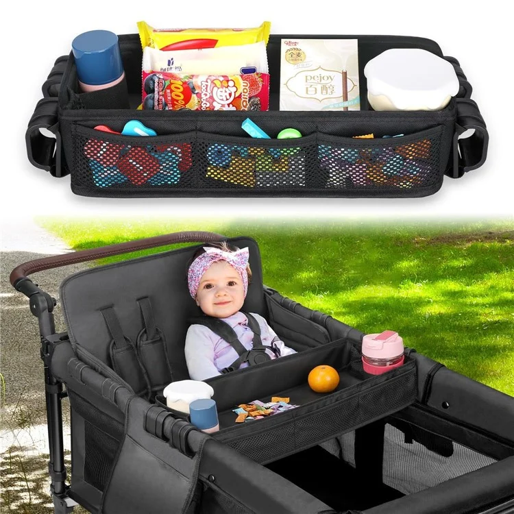 Vassoio in tessuto Oxford per carrozzina Wonderfold Baby Wagon, supporto per pasti e snack - S / Per W1 / W2