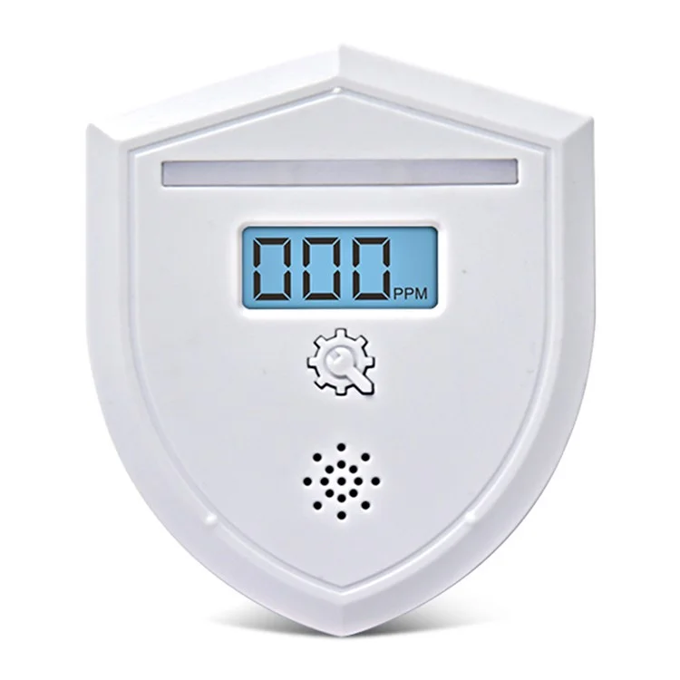 Détecteur de monoxyde de carbone Alarme de maison CO Affichage numérique Alerte 85 dB Capteur de haute précision