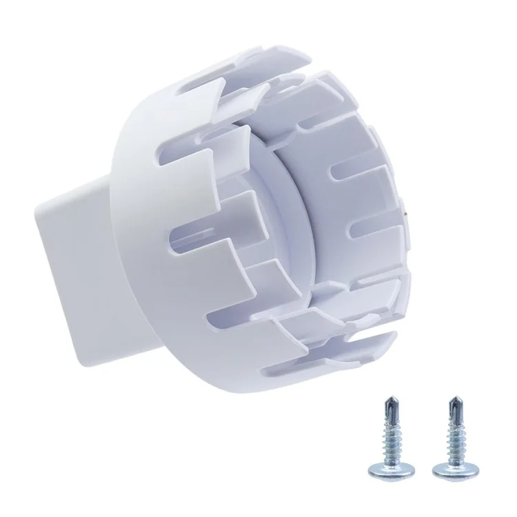 2x3 pollici tubo di drenaggio Tubo di scarico per grondaia in PVC Adattatore per pluviale - Bianco
