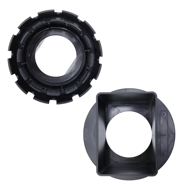 2x3 Inch Drain Pipe Draining Rain Gutter PVC Drain Connector Downspout Adapter - Black