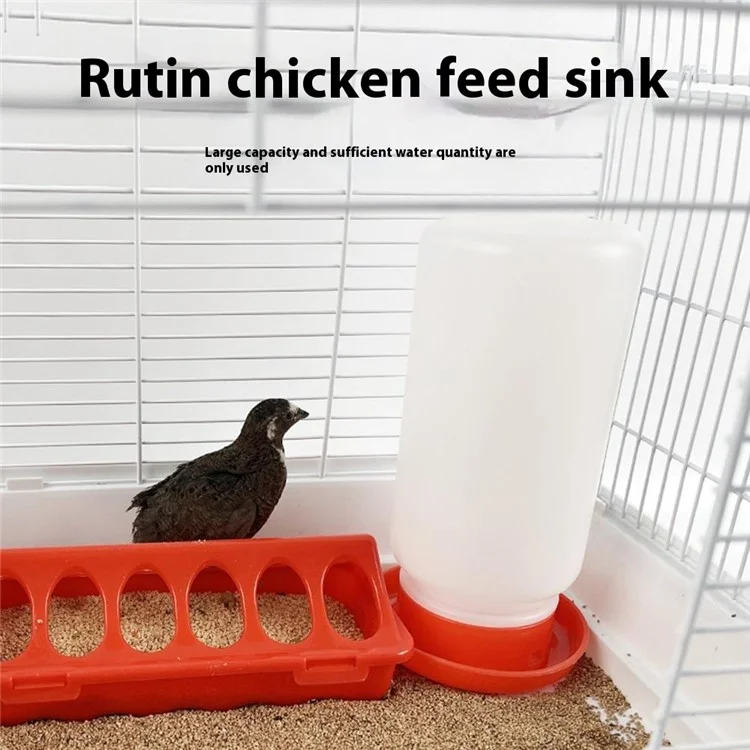 Flip Top Poultry Feeder 12 Holes Plastic Feeding Tray for Chicken Duckling Bird