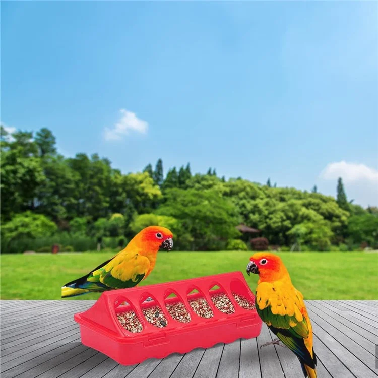 Flip Top Poultry Feeder 12 Holes Plastic Feeding Tray for Chicken Duckling Bird