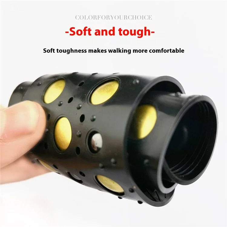1 Paar magnetische Massage-Einlegesohlen mit Durchblutungsförderung, atmungsaktiv, Akupressur-Fußmassage-Sohlen - Schwarz