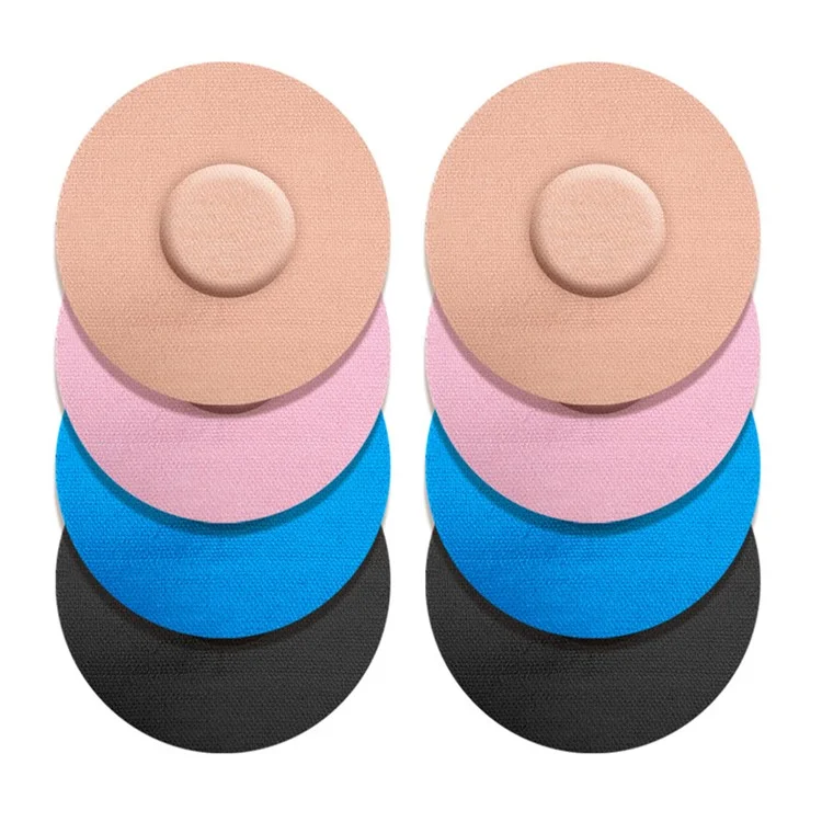 032 10Pcs Waterproof Sensor Adhesive Patches Sports Sensor Stickers Covers - Black