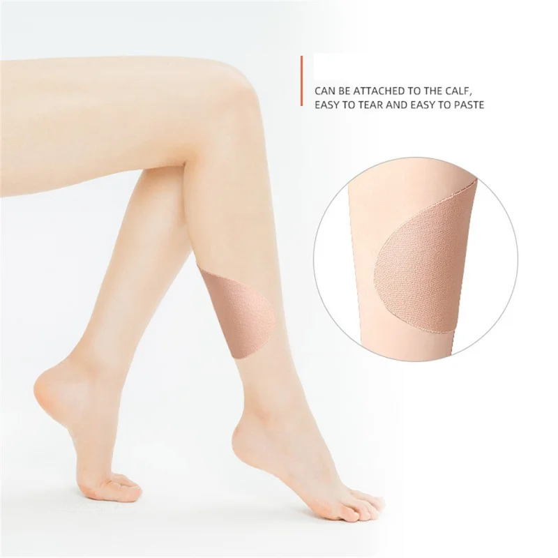 053 12Pcs Thigh Inner Anti-Chafing Sticker Self-Adhesive Wear-Resistant Elastic Patches Gift - Skin Color / Non-woven Fabric