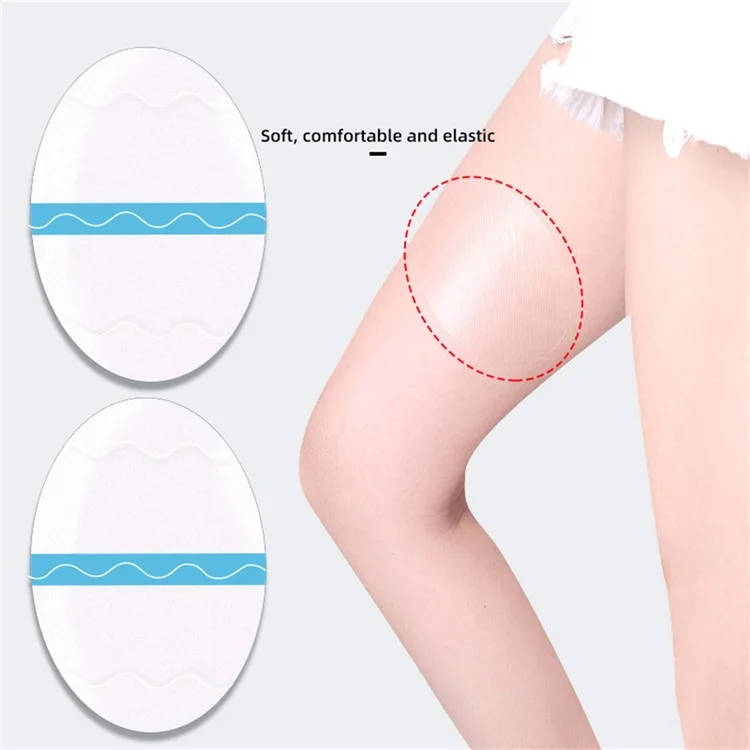 012 10 pezzi di adesivi antisfregamento per cosce invisibili, patch adesive in TPU per ginocchia e polpacci