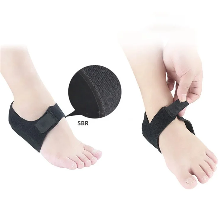1 Pair Heel Cushion Support SBR SEBS Pressure Relief Adjustable Heel Protector Pad - Black S