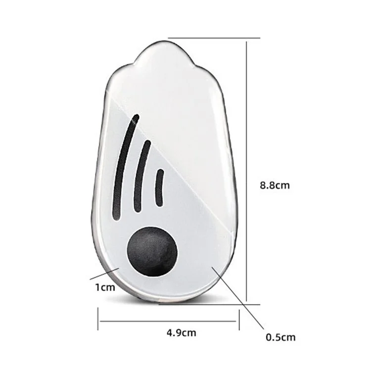 011 1 Paio di cuscinetti per tallone in gel ammortizzante a forma di O/X per la correzione delle gambe, taglia M