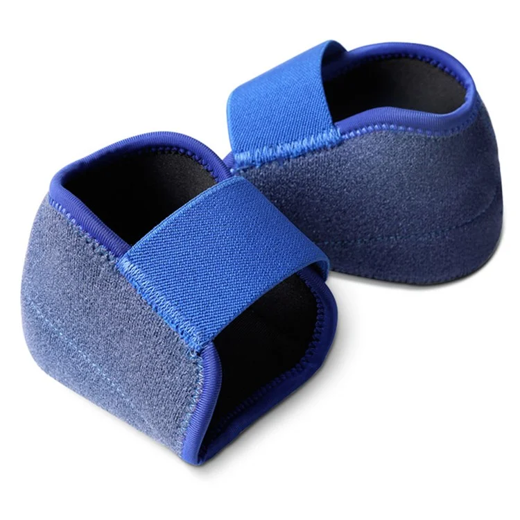 061 1 Par de almohadillas para tacón de 1 cm de altura con absorción de impactos y alivio de presión, con cierre de velcro - Azul S