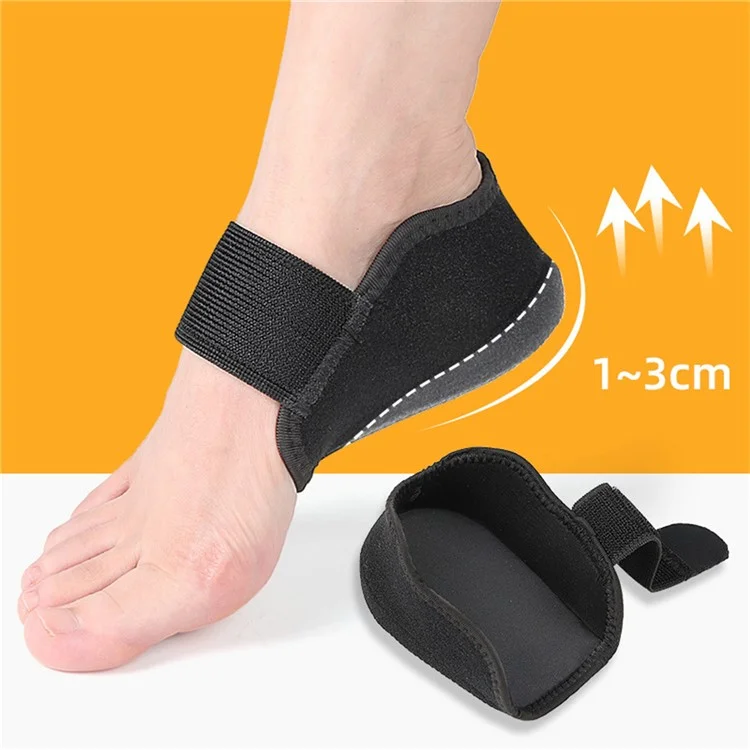 061 1 Par de almohadillas para tacón de 1 cm de altura con absorción de impactos y alivio de presión, con cierre de velcro - Azul S