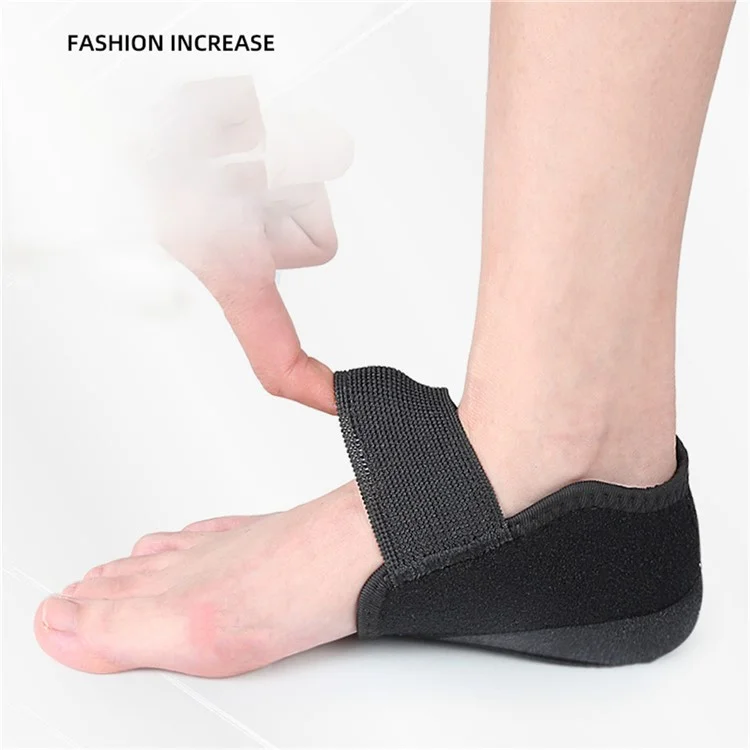 061 1 Par de almohadillas para tacón de 1 cm de altura con absorción de impactos y alivio de presión, con cierre de velcro - Azul S