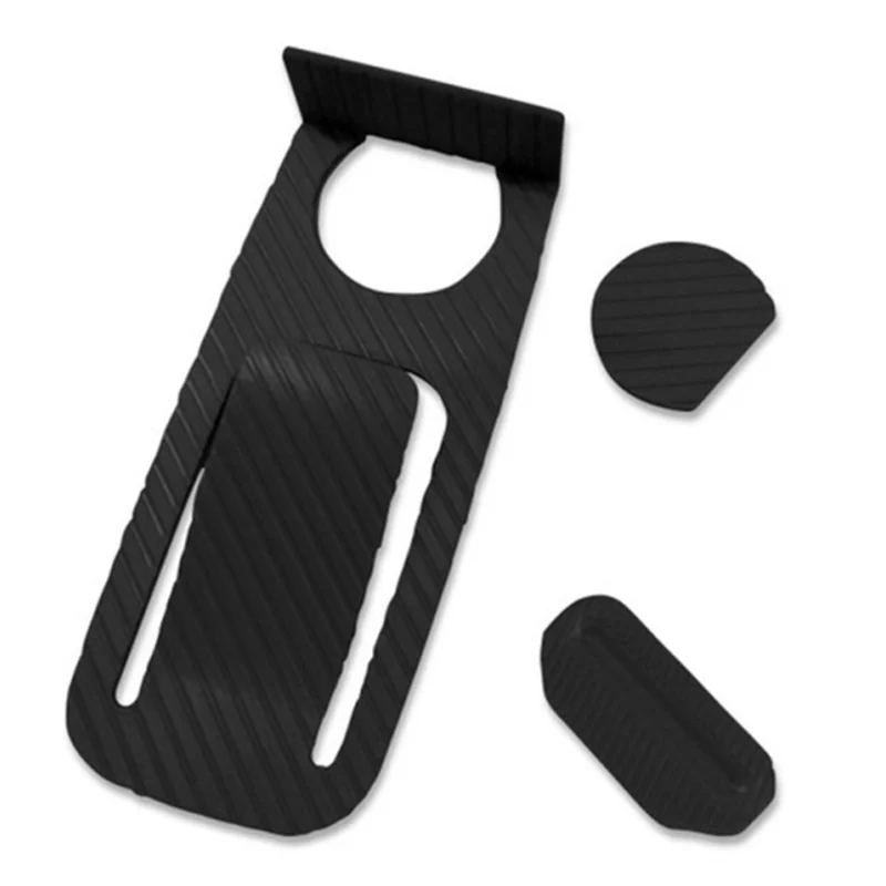 Simple Invisible Door Stopper Wedge Plastic Door Stop Holder Tool - Black