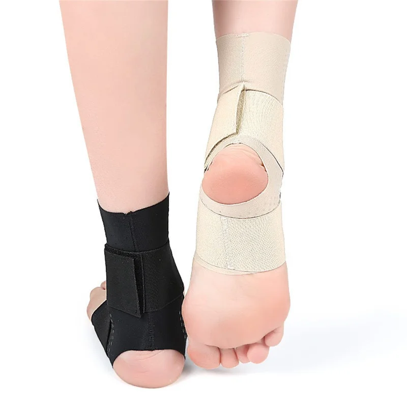 1 pieza de soporte para el tobillo Brace Baloncesto Fútbol Senderismo Fitness Deportes al aire libre Compresión Protector de tobillo - Negro M