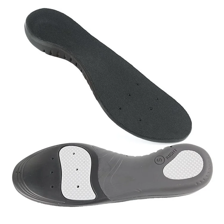 Soletta ortopedica di supporto per piedi piatti LS-1214 traspirante e massaggiante in PU con assorbimento degli urti per lo sport - Verde velluto XS (36-38)