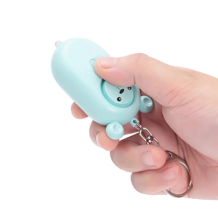 Allarme di sicurezza personale alimentato a batteria S10 per donne, dispositivo di emergenza SOS per uso esterno, anti-aggressione, autodifesa - Blu