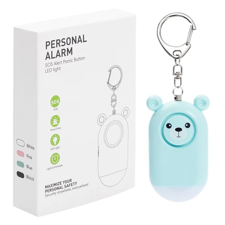 S11 persönlicher Sicherheitsalarm für Frauen, USB-aufladbar, SOS-Notfallwarngerät - Blau